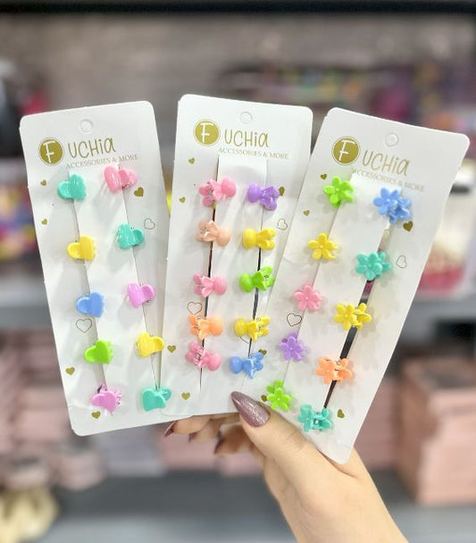 كارت مشابك شعر ميني – ألوان متعددة وإطلالة أنيقة