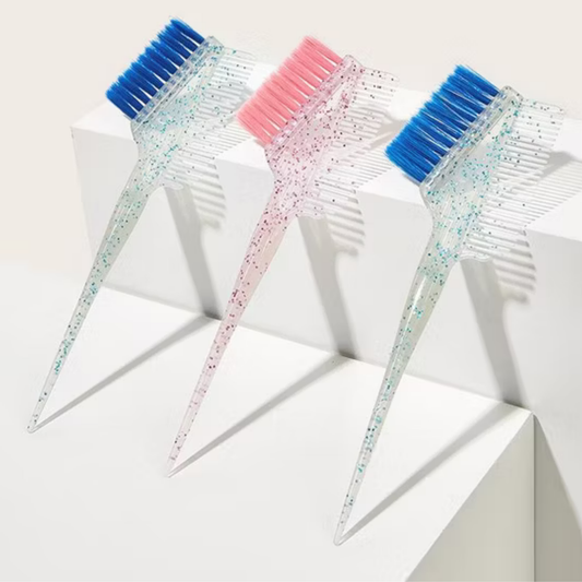 فرشة صبغة شفافة بجليتر | Transparent Glitter Hair Dye Brush
