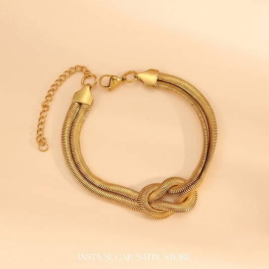 Snake Bone Chain Fish Scale Chain Retro Bracelet - Stainless Steel