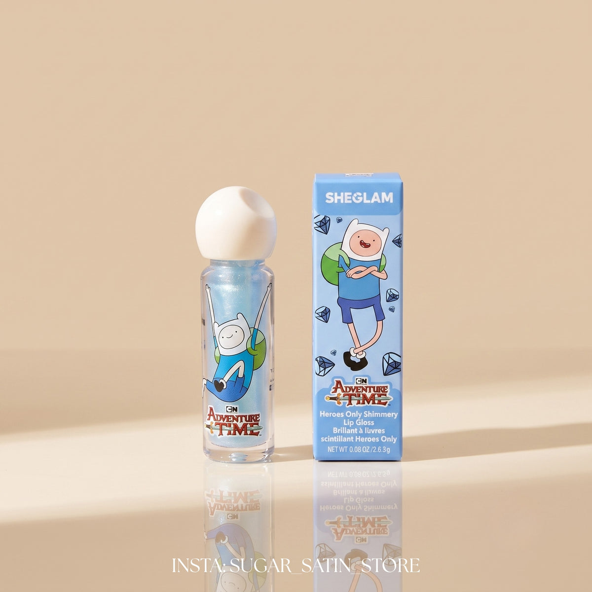 ليب اويل شيجلام | SHEGLAM Heroes Only Shimmery Lip Gloss-Frosty - Mirror Original