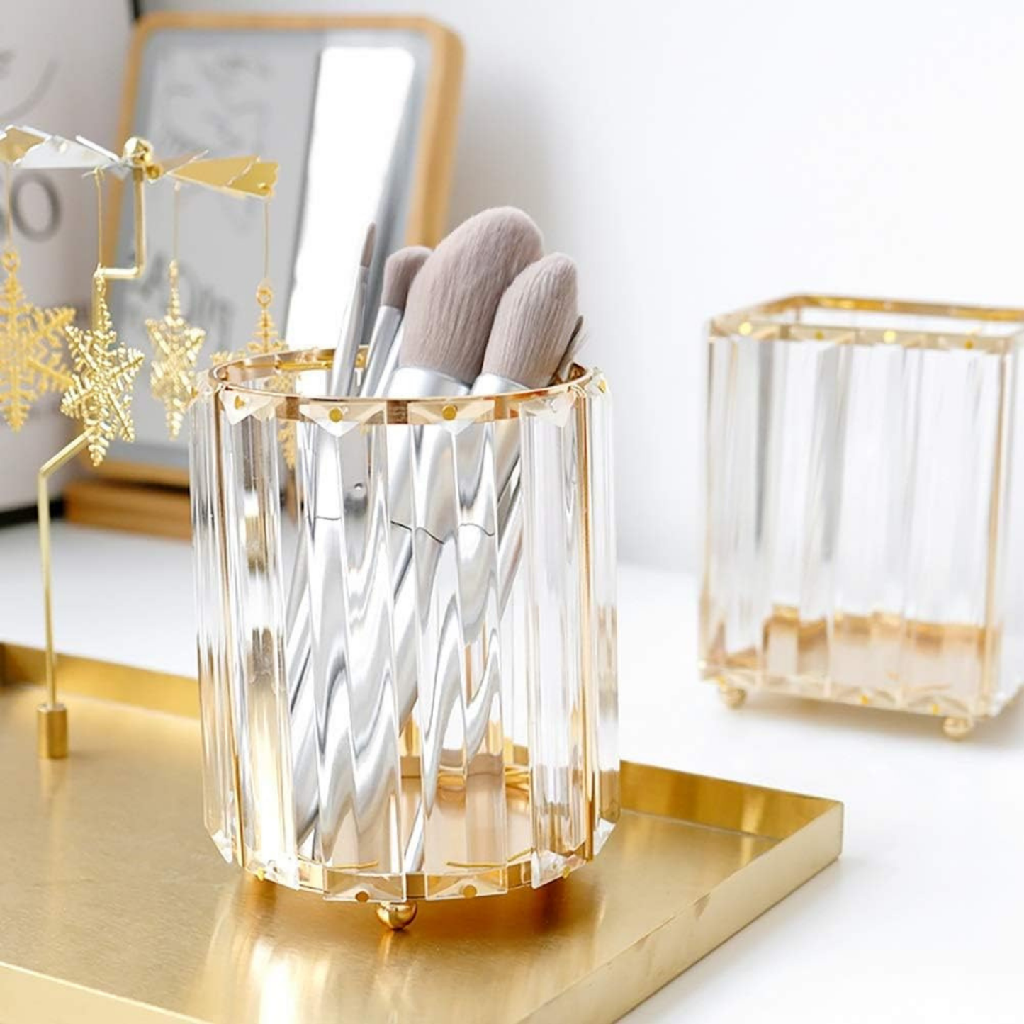 منظم مكياج – ذهبي | Makeup Organizer – Gold