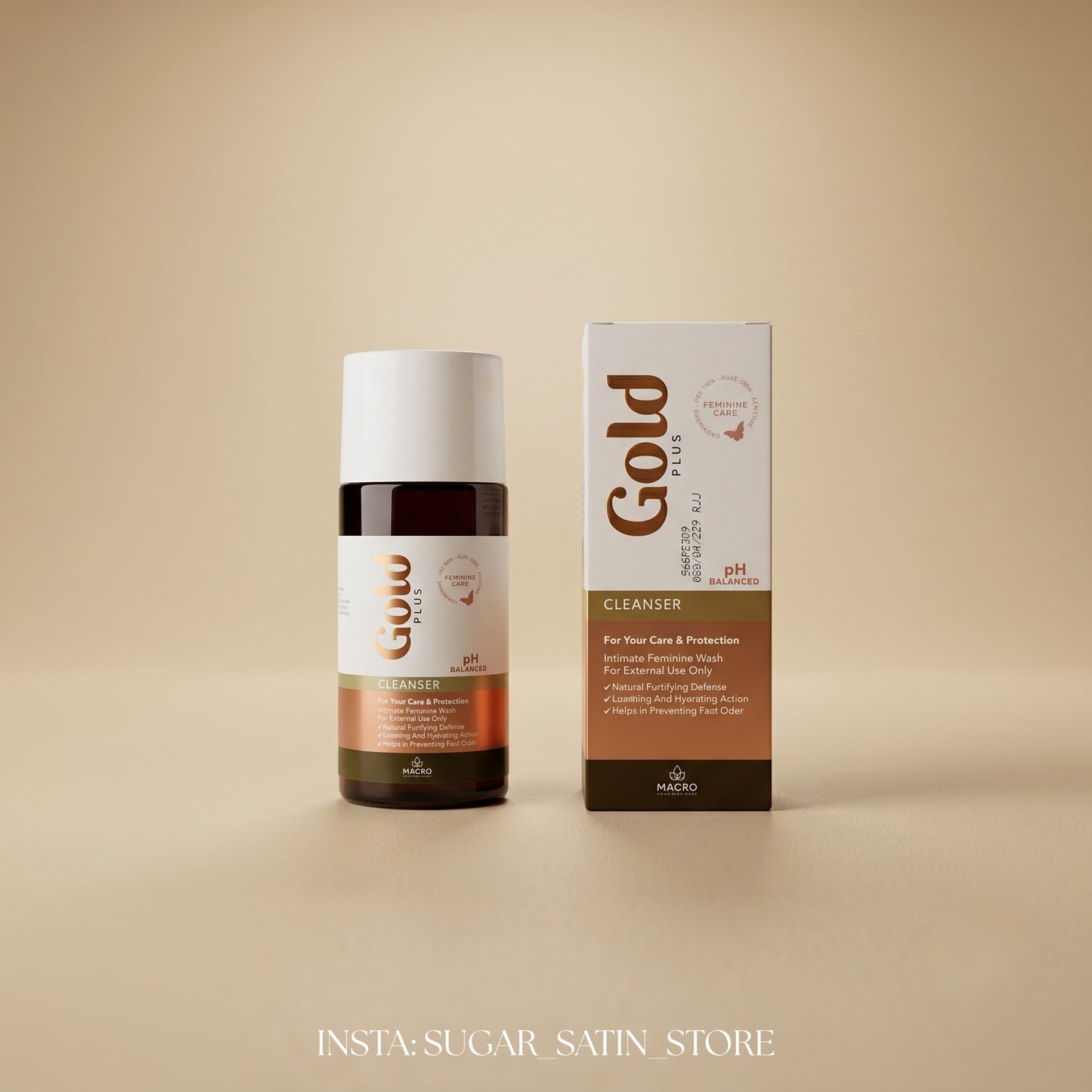 ماكرو جولد بلس محلول منظف 250 ملل| Gold Plus Cleanser Intimate Wash - 250ml - [Original Product 100%]
