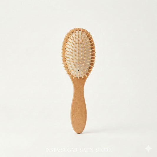 فرشة شعر خشب فاكيوم | Vacuum Wooden Hair Brush