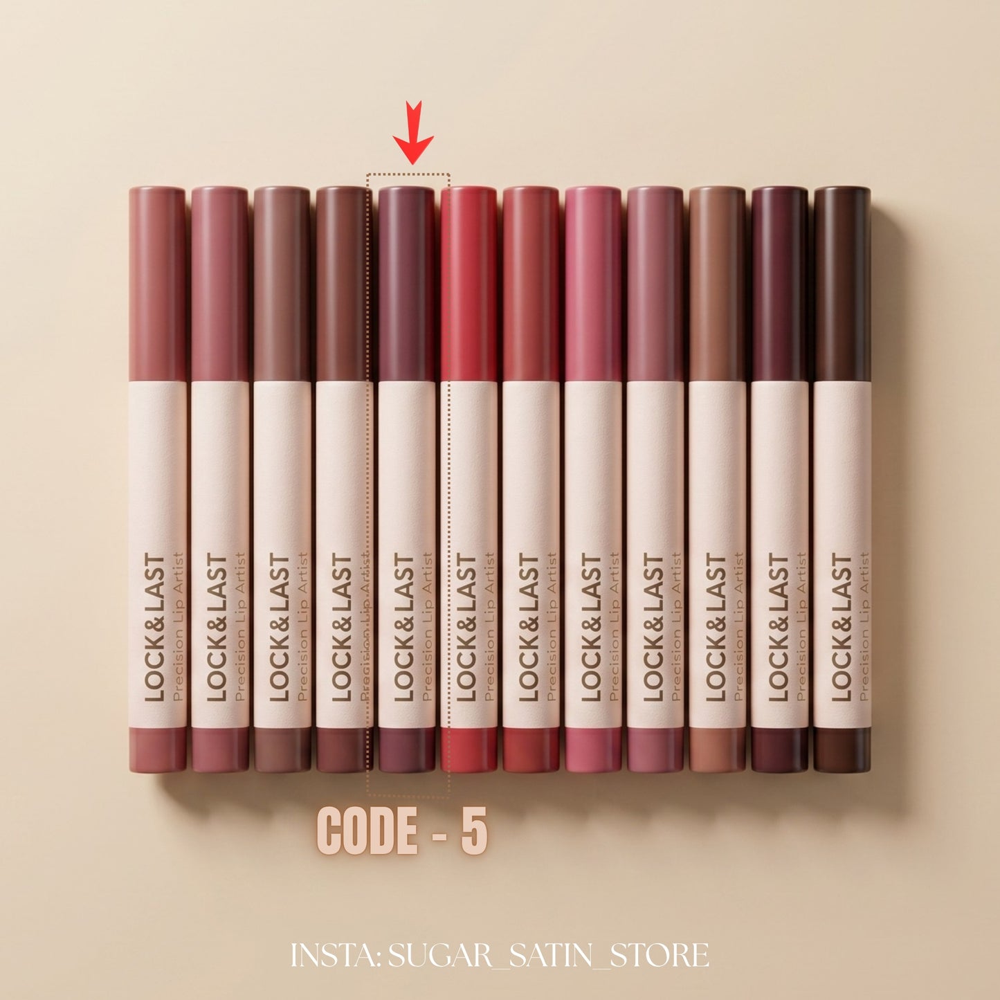 روز بيري روج مات لوك&لاست  | Rose Berry Lipstick Lock Last - [Original Product 100%]