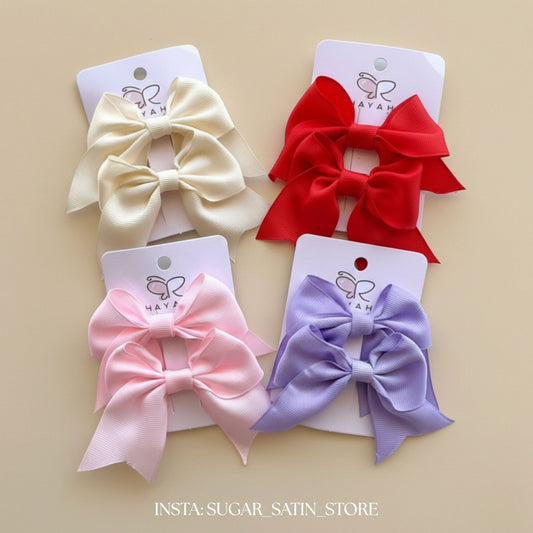 كارت 2 فيونكة | 2 Bow Hair Clips Card