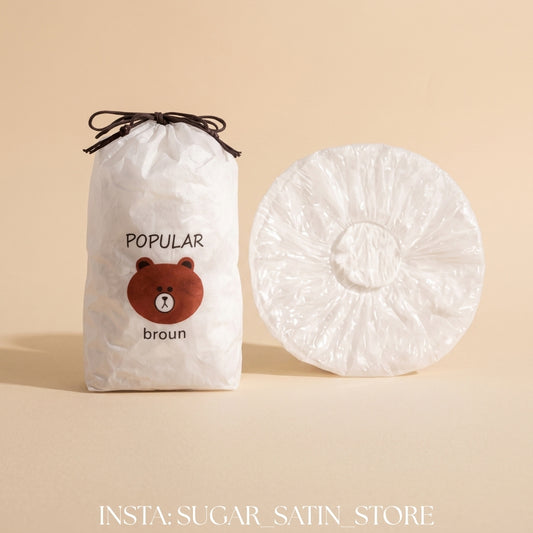 شاور كاب بلاستيك 100 قطعة | Shower Cap 100 Pieces