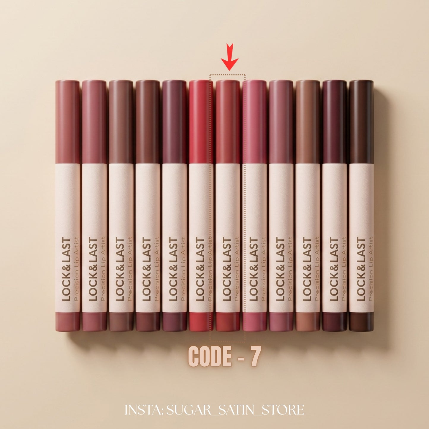 روز بيري روج مات لوك&لاست  | Rose Berry Lipstick Lock Last - [Original Product 100%]