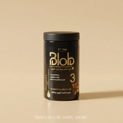حمام كريم بزيت الارجان المغربي من بلوب، 1000 مل - Blob Conditioner Cream With Argan Oil Hair 1000 Ml - [Original Product 100%]