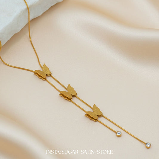 Butterflies Necklace
 - Stainless Steel