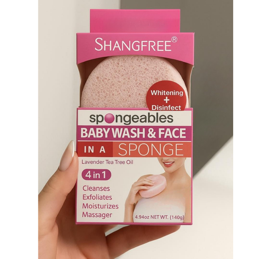 إسفنجة صابون استحمام رغوية بخلاصة اللافندر وزيت شجرة الشاي – 140 جم | Lavender & Tea Tree Foaming Bath Sponge