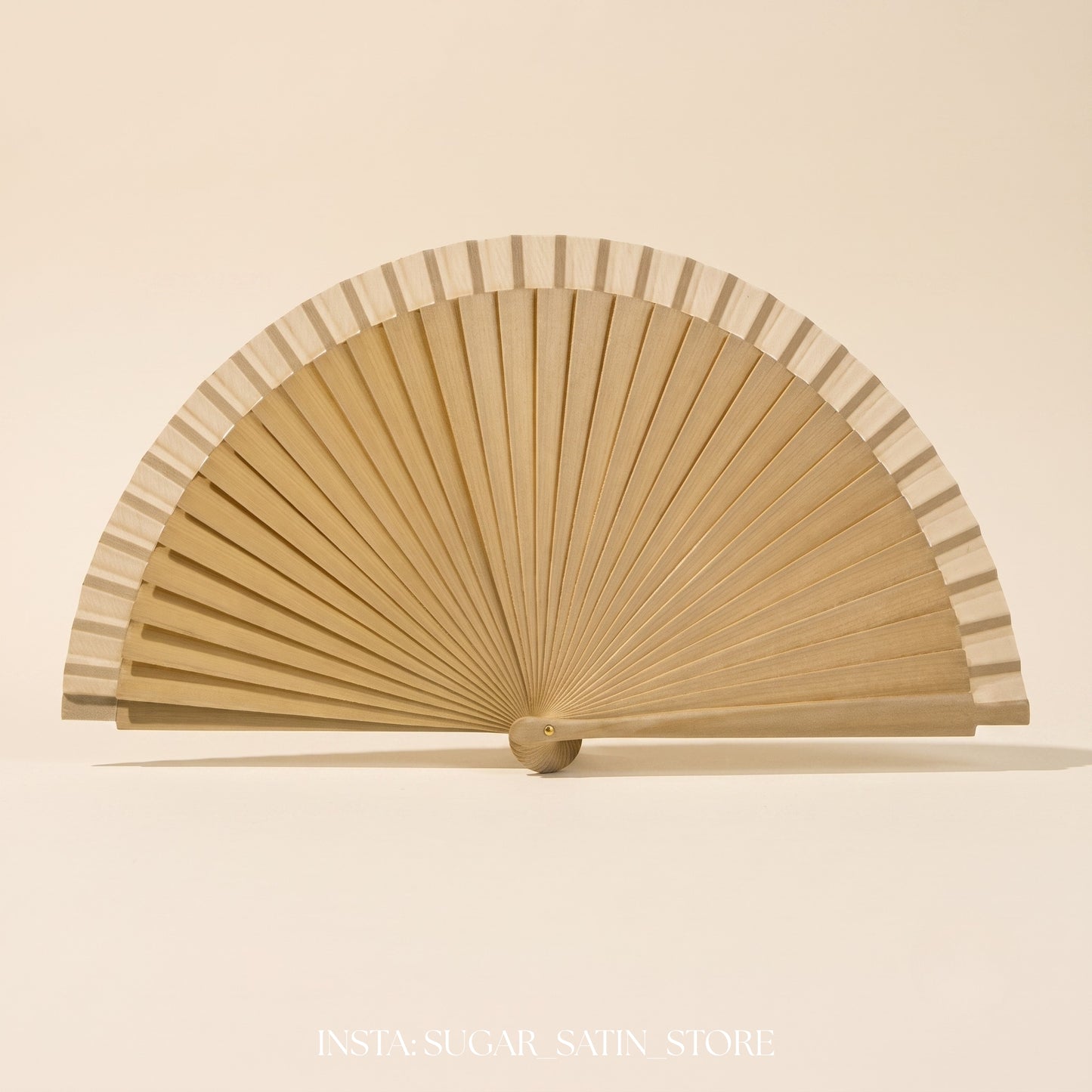 مروحة خشب زان حجم كبير | Large Beech Wood Fan