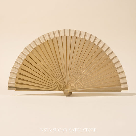 مروحة خشب زان حجم كبير | Large Beech Wood Fan