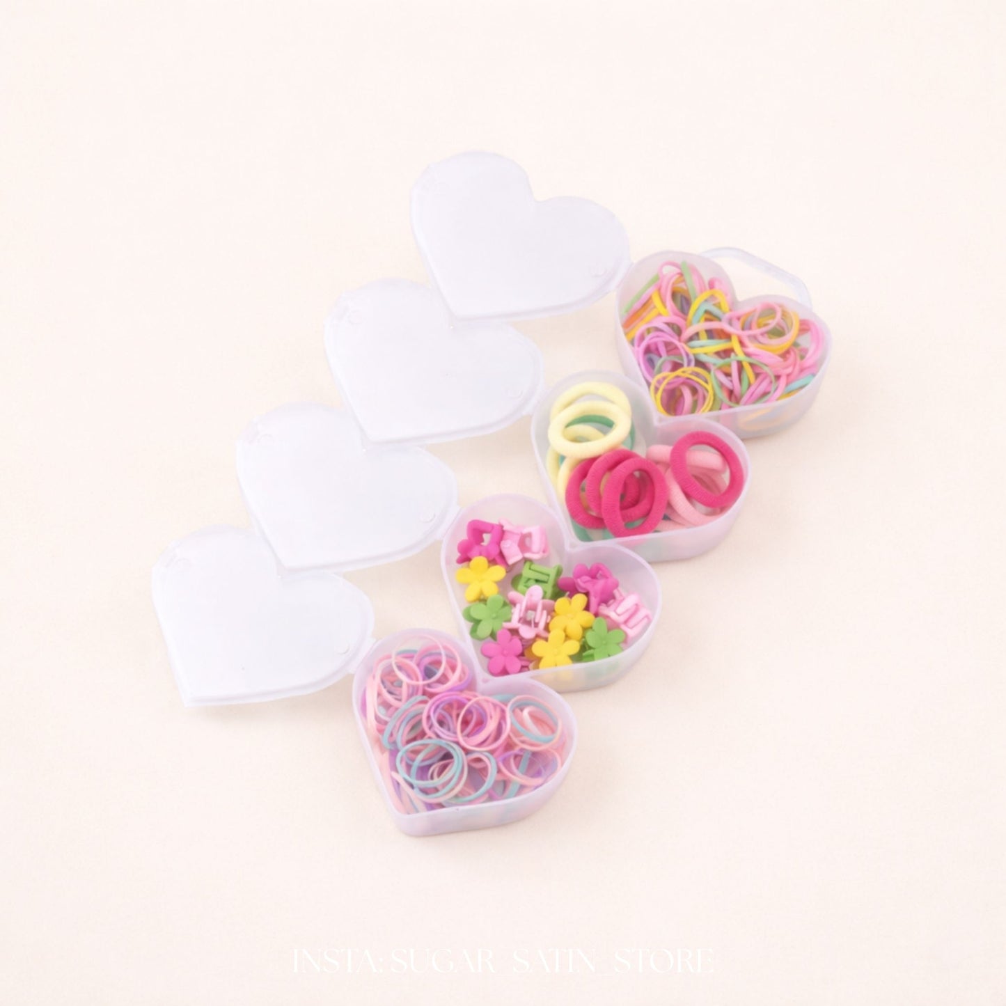 علبة توك بأربع أشكال | Hair Clips Box (4 Designs)