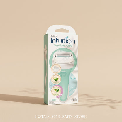 ماكينة حلاقة انتويشن نسائية  مع شفرتين بديلتين | Schick Intuition Fresh Citrus Berry Razor for Women with 2 Refills - [Original Product 100%]