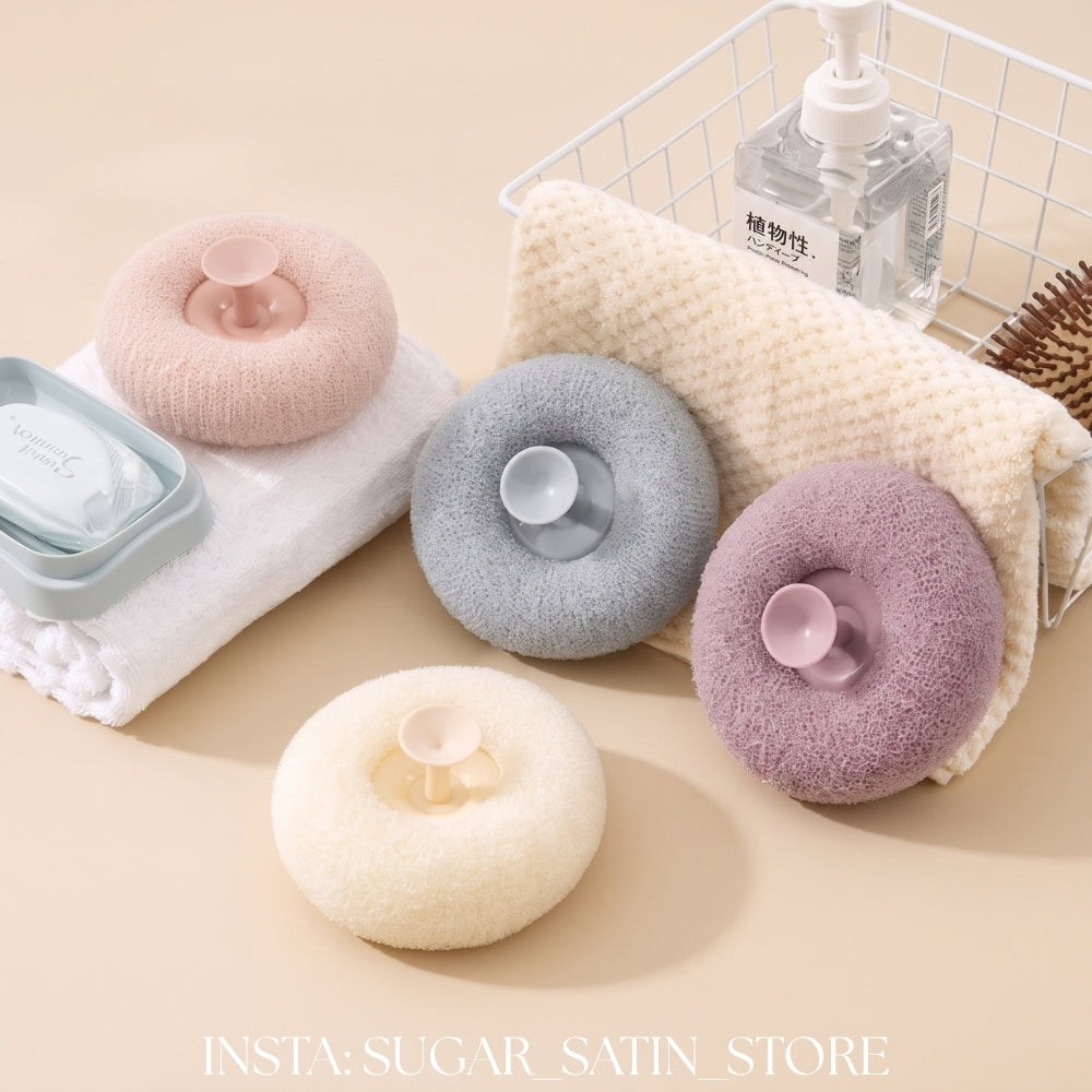 اسفنجة استحمام بتعليقة للحائط | Shower Sponge with Wall Hanger