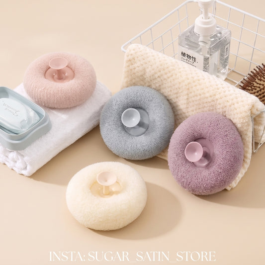 اسفنجة استحمام بتعليقة للحائط | Shower Sponge with Wall Hanger