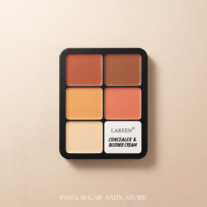 لارين بلاشر كريمي وكونتور 12 لون - Lareen Concealer & Blusher Cream [Original Product 100%]