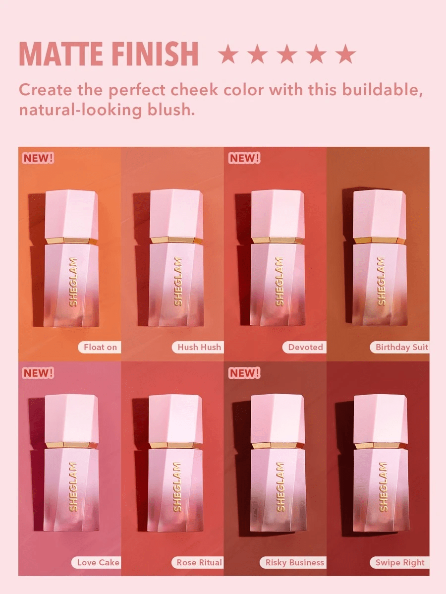 بلاشر شيجلام أحمر خدود سائل| SHEGLAM Color Bloom Dayglow Liquid Blush Shimmer Finish - [Original Product 100%]
