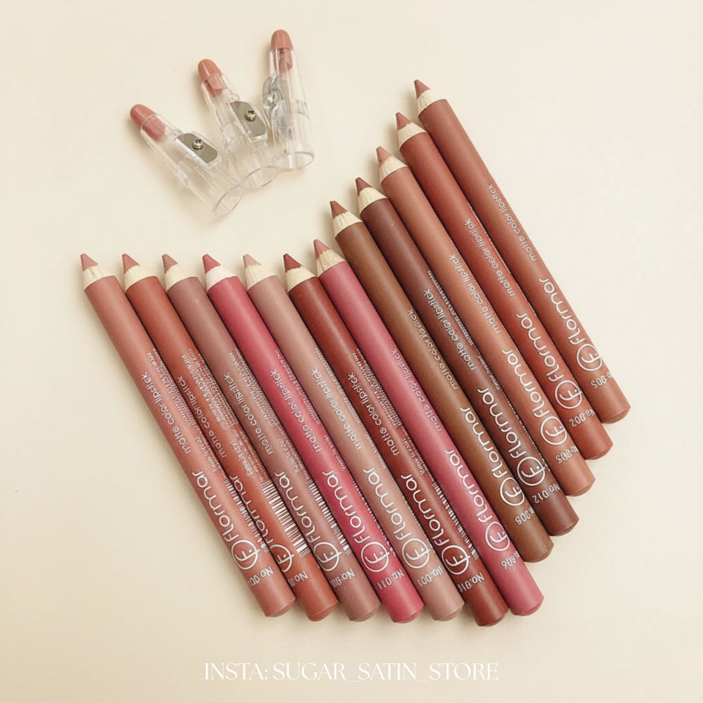 علبة 12 قلم روج خشب فلورمار – Flormar Lip Linear – 12 Pieces [High Copy Quality]