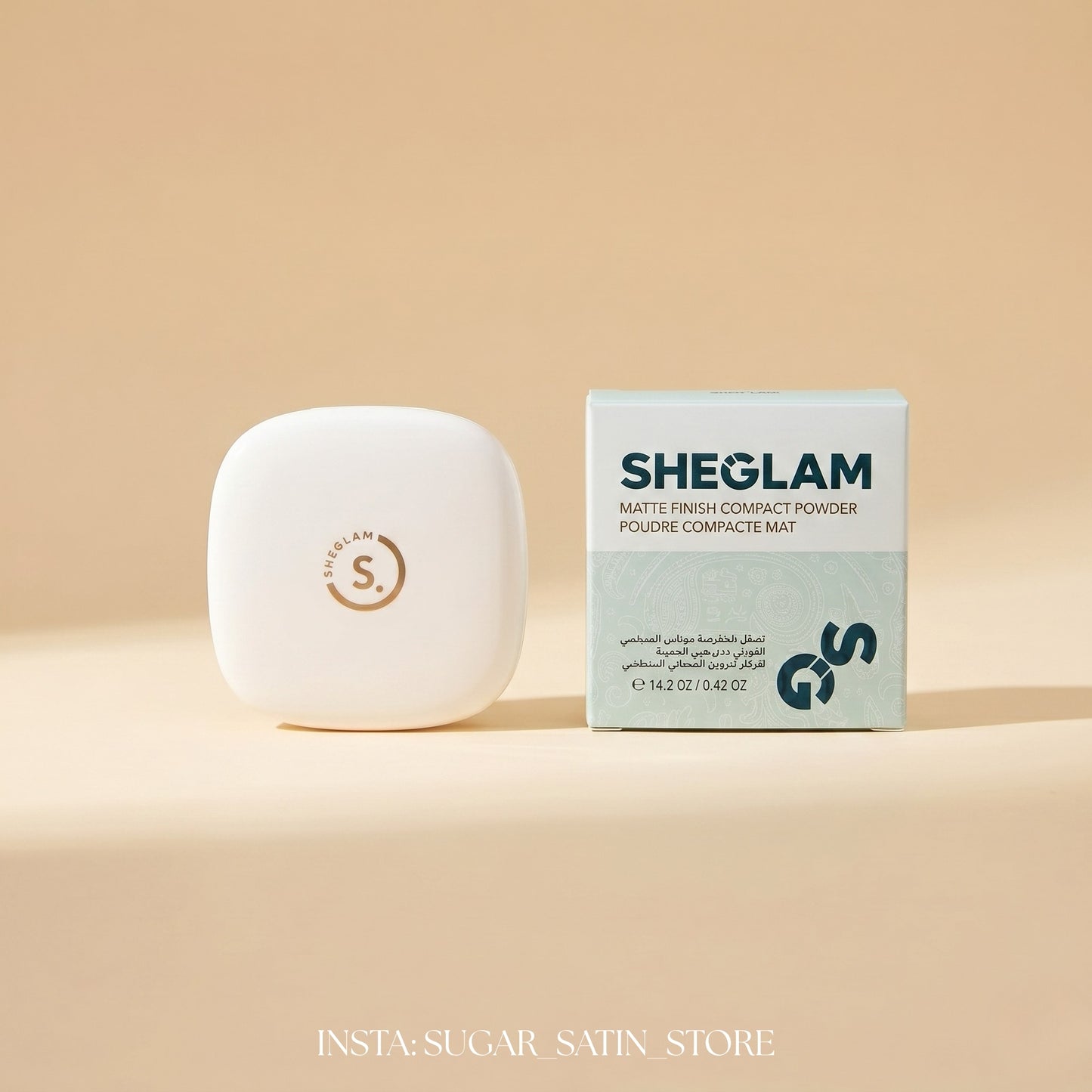بودرة شيجلام مضغوطة| Sheglam Matte Finish Compact Powder - Mirror Original