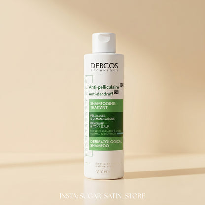 Vichy شامبو ديركوس ضد القشرة للشعر الجاف 200 مل - Vichy Dercos Anti-Dandruff DS Shampoo for Oily Scalp 200ml - [Original Product 100%]