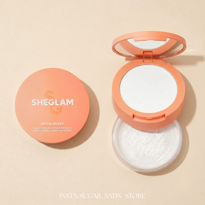 بودرة تثبيت المكياج انستا ريدي ثنائية شفافة للوجه وتحت العين من شيجلام| Sheglam Insta-Ready Face & Under Eye Setting Powder Duo - [Original Product 100%]