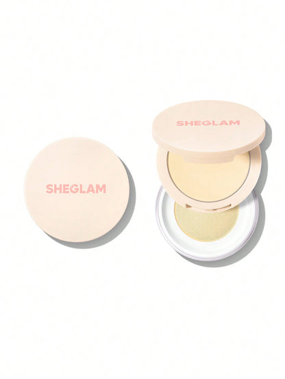 بودرة تثبيت المكياج انستا ريدي للوجه وتحت العين من شيجلام| Sheglam Insta-Ready Ultra-Fine Blur & Lift Setting Powder Duo - [Original Product 100%]