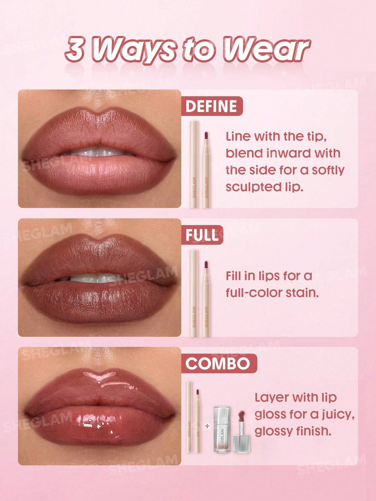 ليب لاينر شيجلام ترو ستين سائل |sheglam True Stain Liquid Lip Liner - [Original Product 100%]