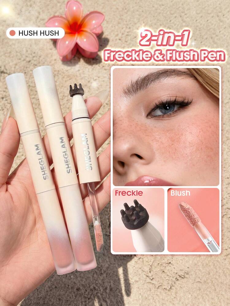 شيجلام قلم نمش و بلاشر | Sheglam Sunspell Freckle & Flush Pen - [Original Product 100%]