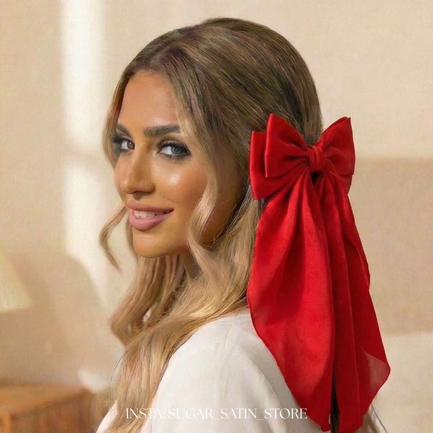 فيونكة حرير كبيرة | Large Silk Bow