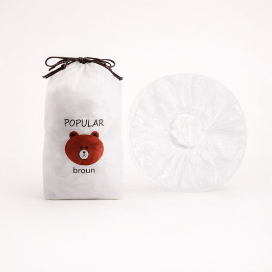 شاور كاب بلاستيك 100 قطعة | Shower Cap 100 Pieces