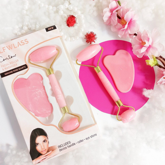 باكدج جواشا وجاد رولر (أكريلك) | Acrylic Gua Sha & Jade Roller Package