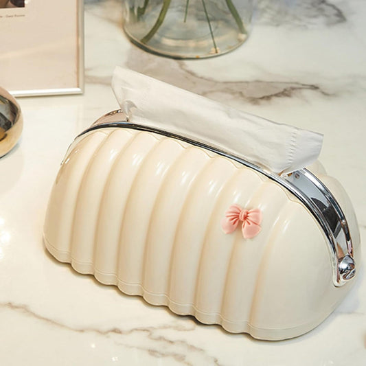 علبه مناديل اكريلك - Elegant Shell Tissue Box – House Hold Point‏