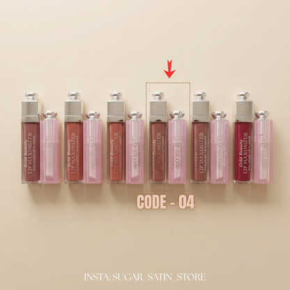 ليب جلوس بلامبر جولد بيوتي+ ليب بالم جولد بيوتي - بديل ديور | Gold Beauty Lip Goss Plumper + Lip Balm- [Original Product 100%]