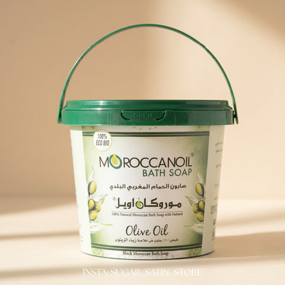 موروكان أويل صابون بزيت مغربي - 850 جرام | MOROCCAN Oil Bath Soap olive oil shower 850 Gram  - [Original Product 100%]