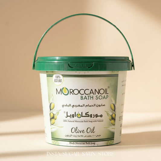 موروكان أويل صابون بزيت مغربي - 850 جرام | MOROCCAN Oil Bath Soap olive oil shower 850 Gram  - [Original Product 100%]