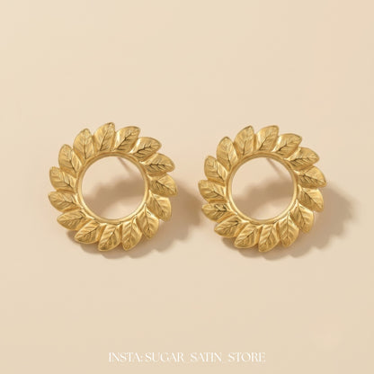 حلقان نسائية مصنوعة من الاستانليس ستيل | Stainless Steel Earrings