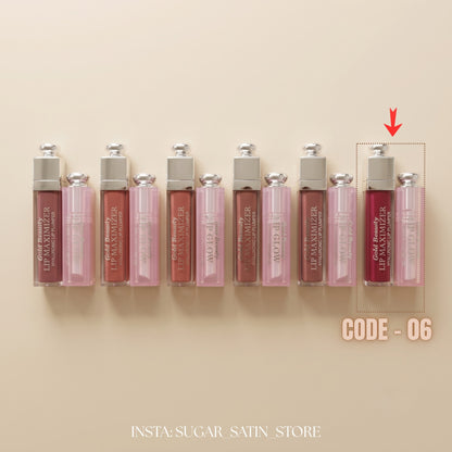 ليب جلوس بلامبر جولد بيوتي+ ليب بالم جولد بيوتي - بديل ديور | Gold Beauty Lip Goss Plumper + Lip Balm- [Original Product 100%]