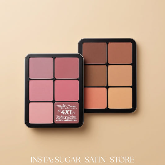 مايت سينما ومايت سينما بلاشر كريمي وكونتور 12 لون - Might Cinema Contour & Blusher Cream [Original Product 100%]