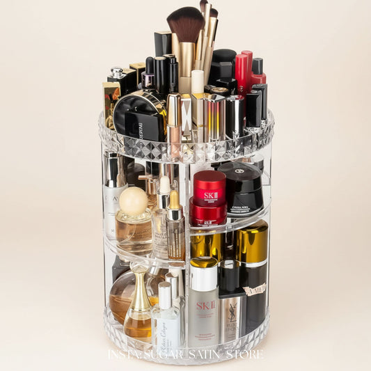 منظم أكريليك شفاف للكوزمتكس | Transparent Acrylic Cosmetics Organizer - Medium Size