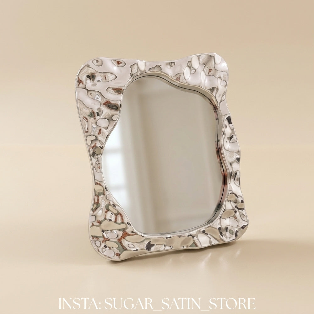 مراية تسريحة أنيقة كبيرة مزودة بستاند خلفي | Large Elegant Dressing Mirror with Stand