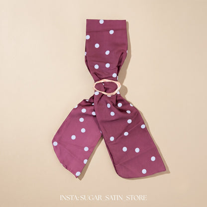 Polka Dot Chiffon Pin Up Girl HeadTie Scarf Headband
