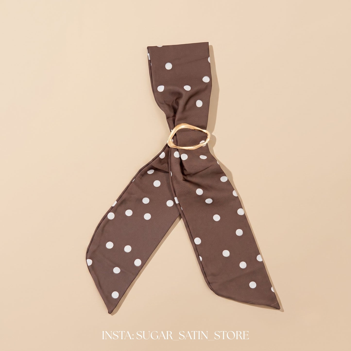Polka Dot Chiffon Pin Up Girl HeadTie Scarf Headband