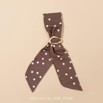 Polka Dot Chiffon Pin Up Girl HeadTie Scarf Headband