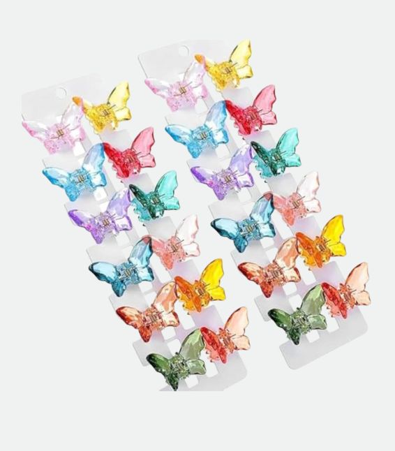 كارت 6 فراشات للشعر | 6 Butterflies Hair Clips
