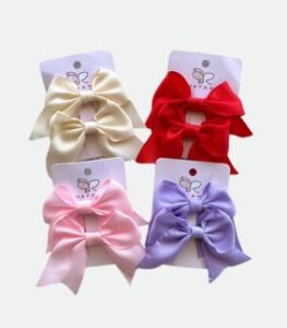 كارت 2 فيونكة | 2 Bow Hair Clips Card