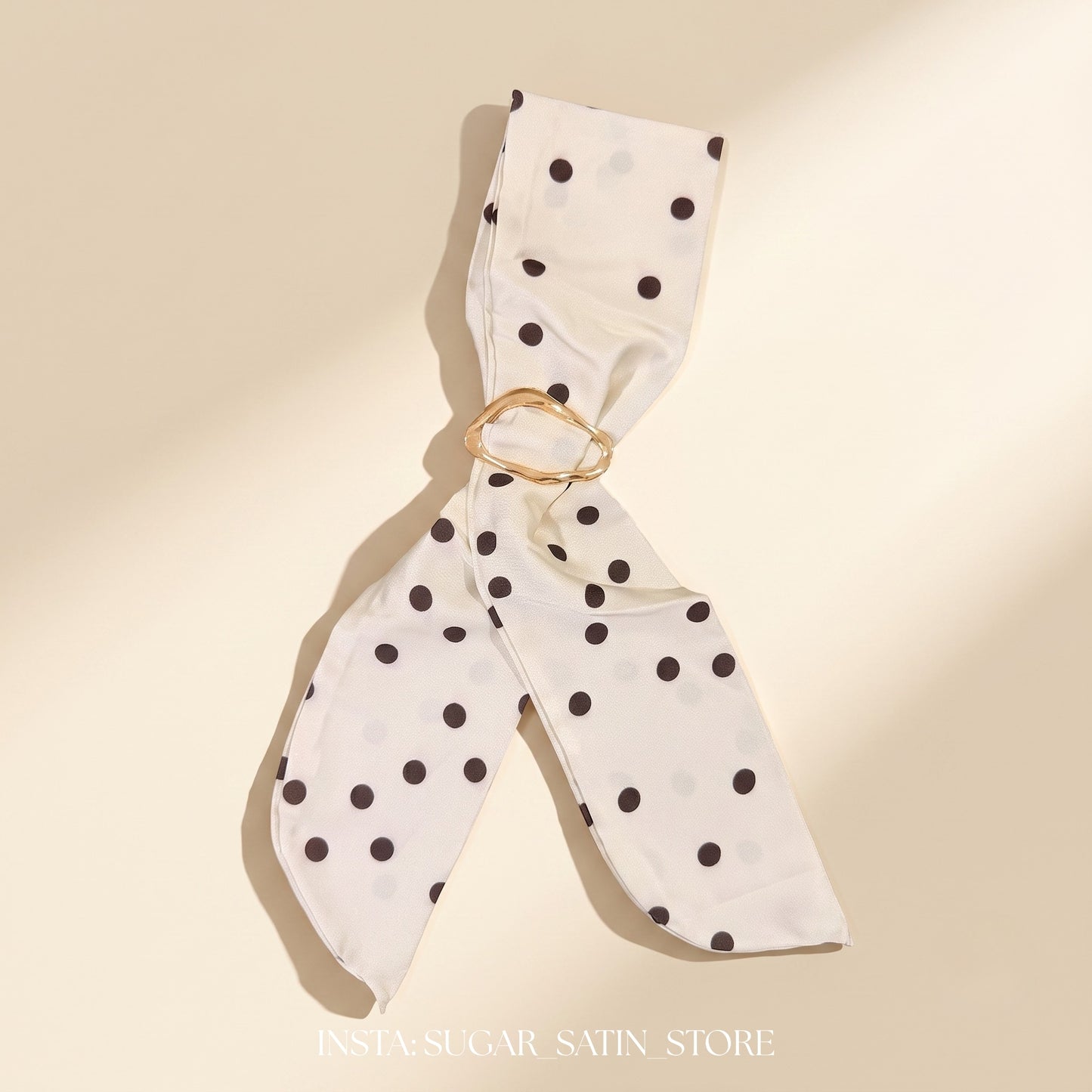 Polka Dot Chiffon Pin Up Girl HeadTie Scarf Headband