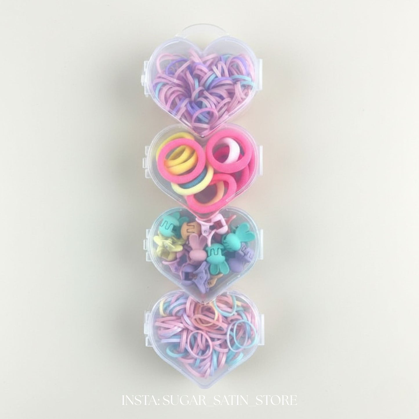 علبة توك بأربع أشكال | Hair Clips Box (4 Designs)