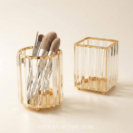 منظم مكياج دائري – ذهبي | Makeup Organizer [Circular]– Gold