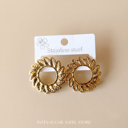 حلقان نسائية مصنوعة من الاستانليس ستيل | Stainless Steel Earrings